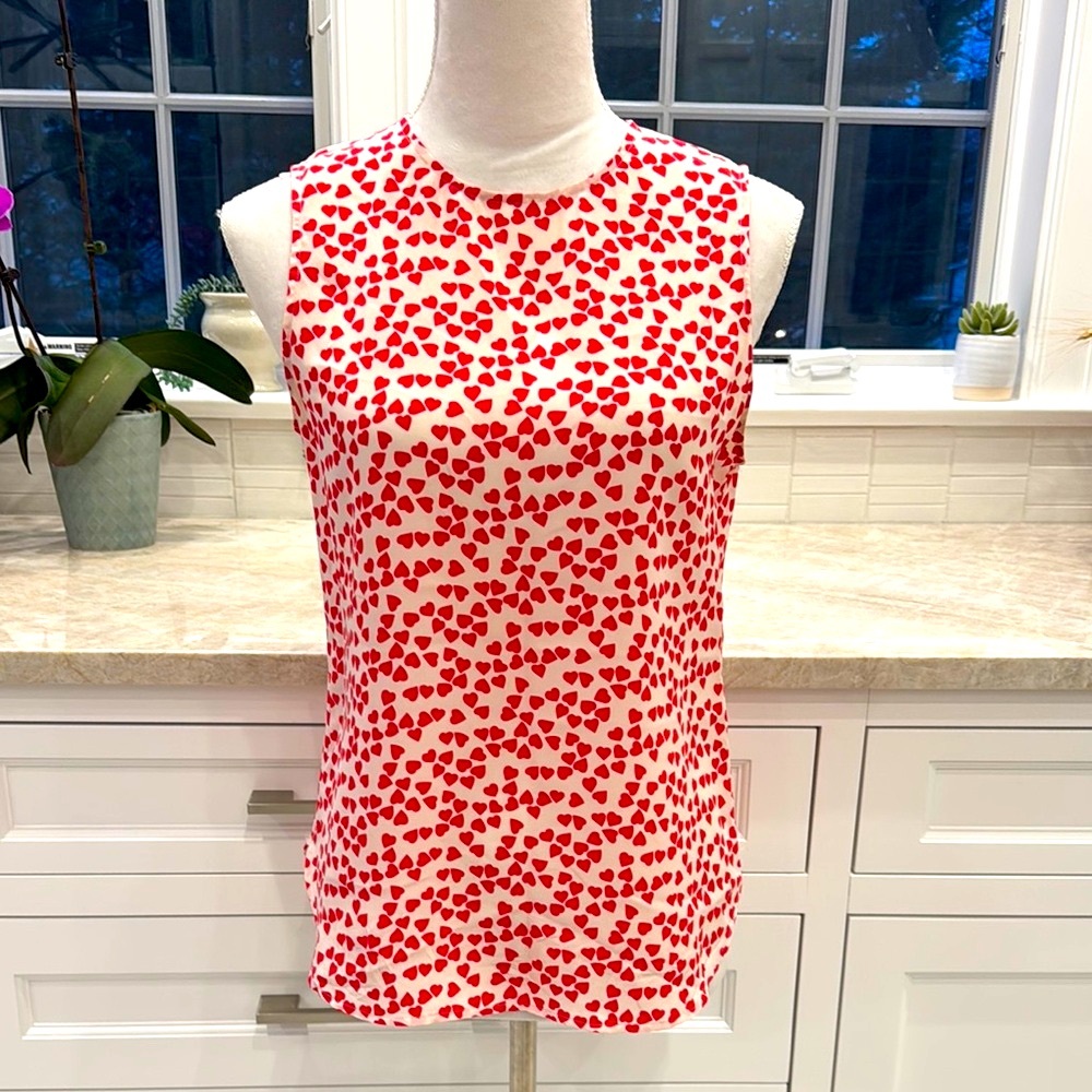 Equipment Femme red hearts tank top